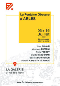 exposition du 3/07 au 16/07 à Arles